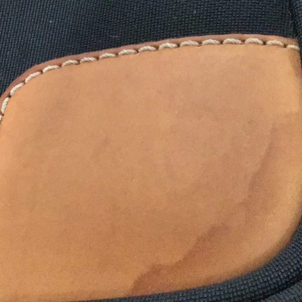 Lancel Paris Depuis 1876 Unisex Laptop/Messenger Bag, Nylon Body, Leather Trim